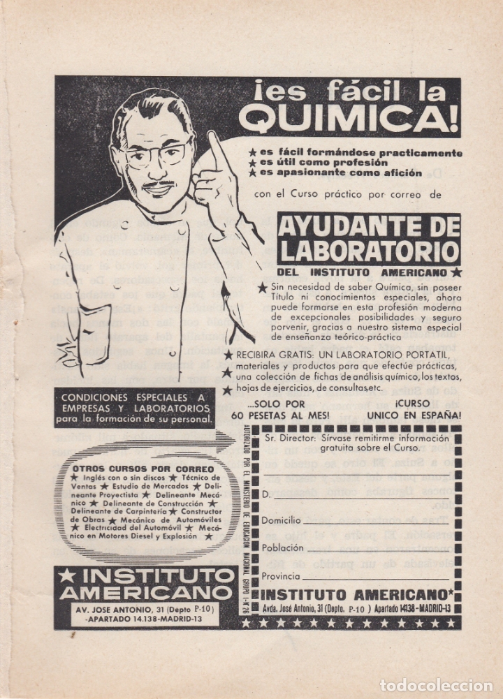 Carteles publicitarios: hoja publicidad instituto americano - Foto 1