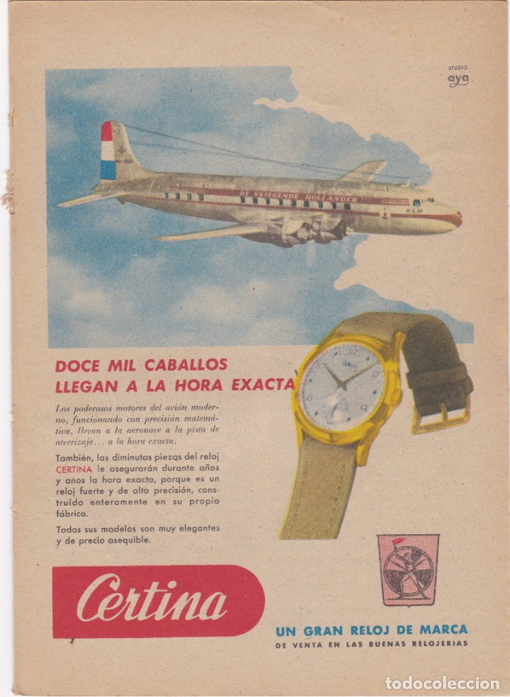 Carteles publicitarios: hoja publicidad relojes certina - Foto 1