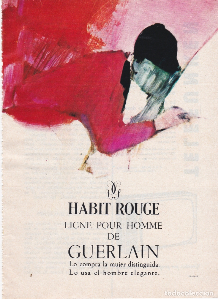 Carteles publicitarios: hoja publicidad guerlain paris - Foto 1