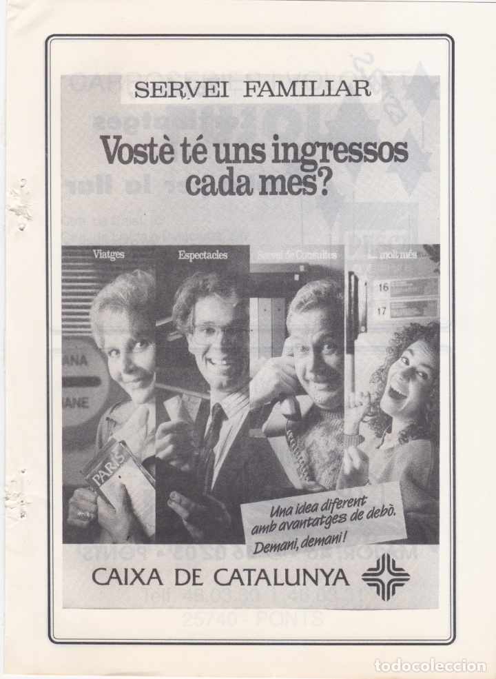 Carteles publicitarios: hoja publicidad caixa de catalunya - Foto 1