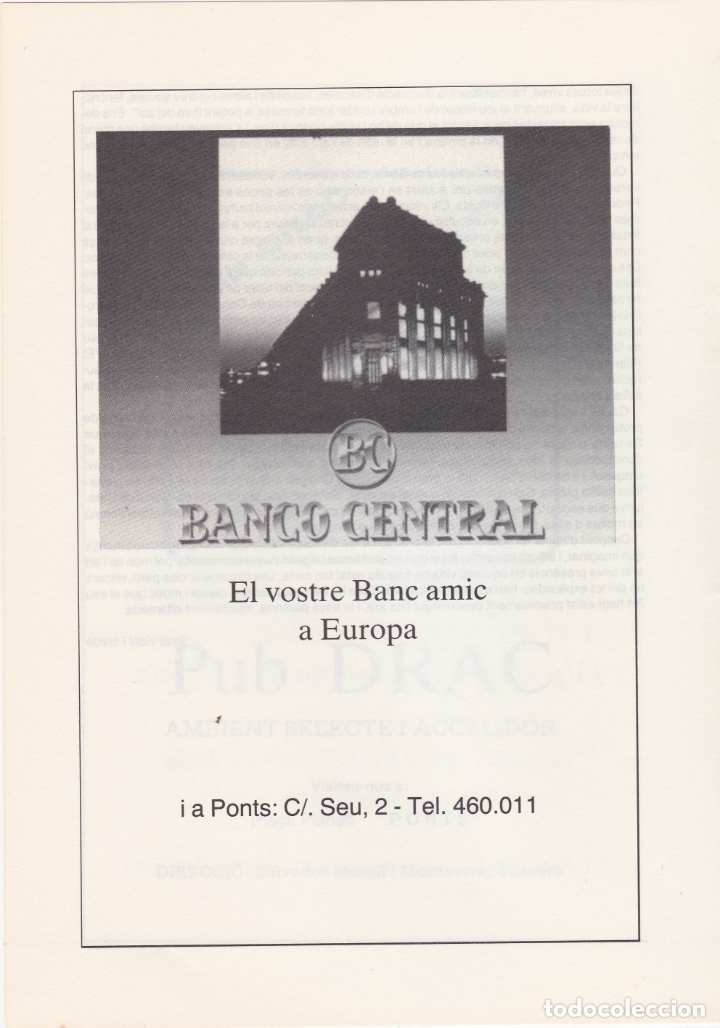 Carteles publicitarios: hoja publicidad banco central - Foto 1