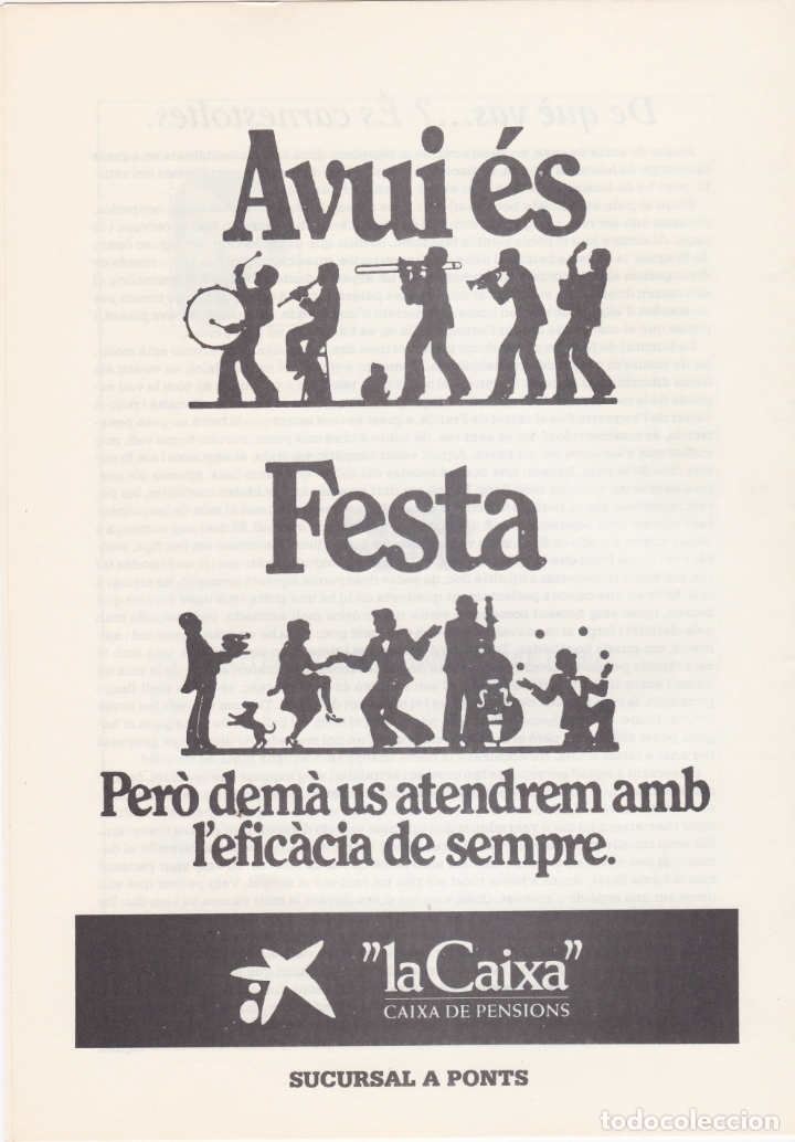 Carteles publicitarios: hoja publicidad la caixa - Foto 1