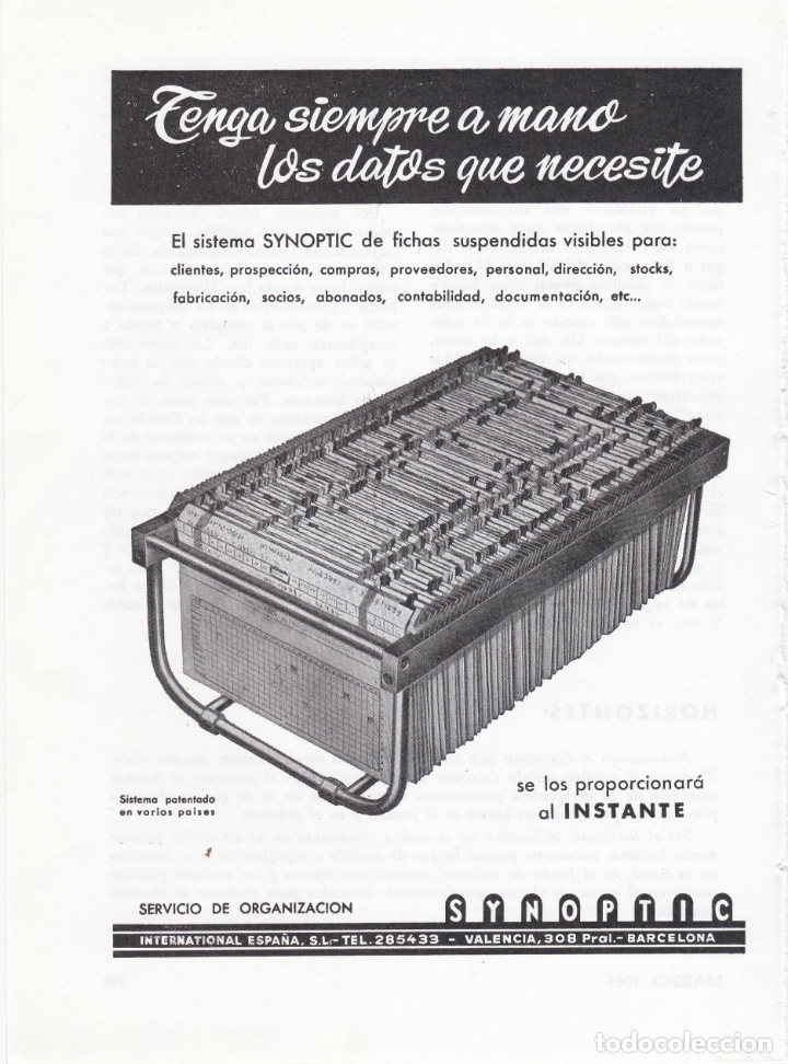 Carteles publicitarios: hoja publicidad synoptic - Foto 1
