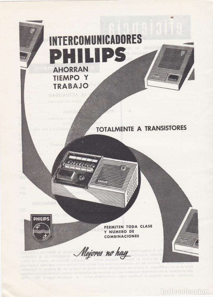 Carteles publicitarios: hoja publicidad intercomunicadores philips - Foto 1