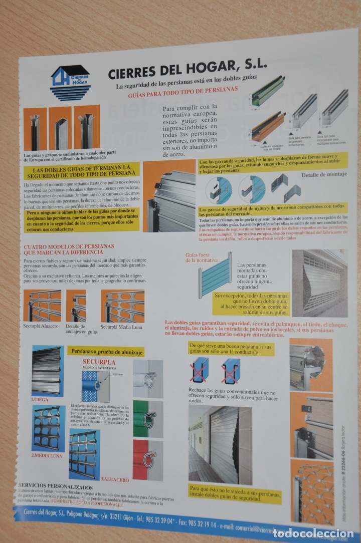 Carteles publicitarios: hoja publicidad cierres del hogar - Foto 1