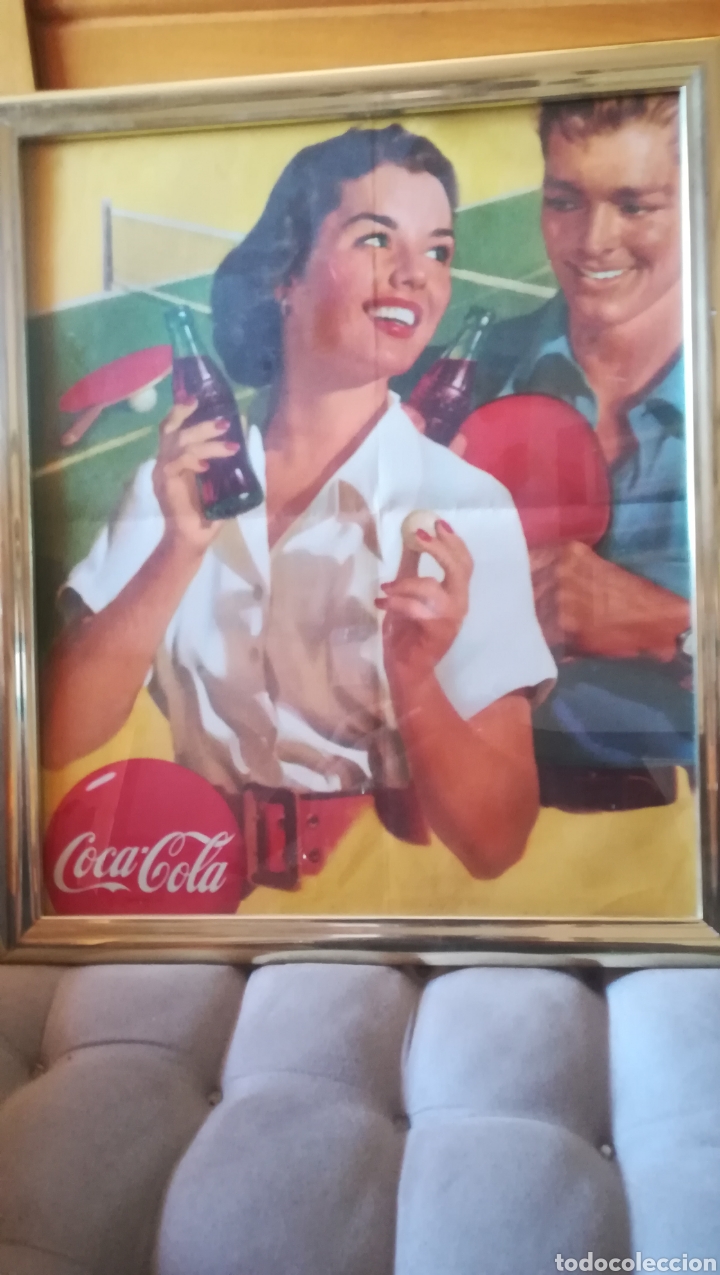 Carteles publicitarios: Antiguo cartel de Coca-Cola - Foto 1