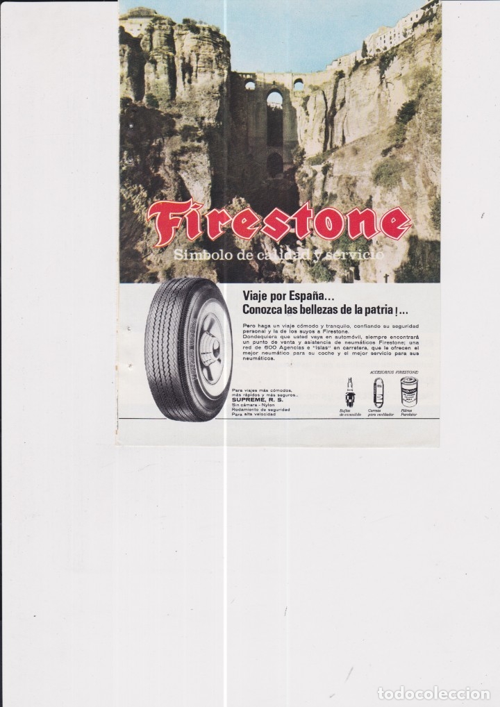 Carteles publicitarios: HOJITA PUBLICITARIA DE FIRESTONE - Foto 1