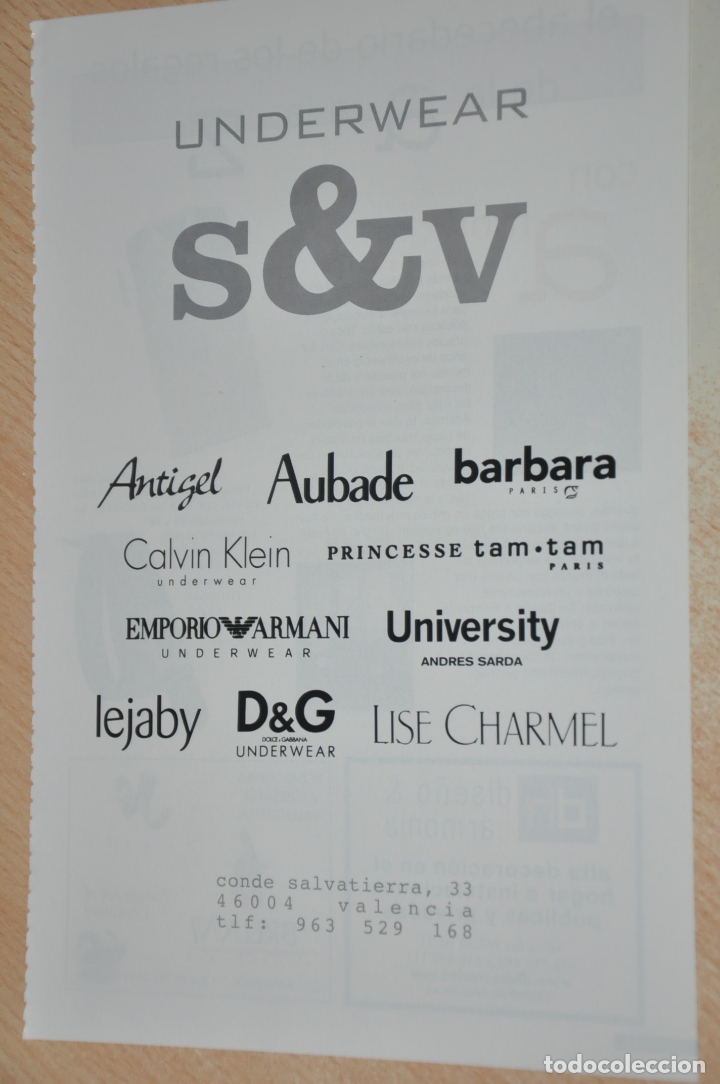Carteles publicitarios: hoja publicidad S & V valencia - Foto 1