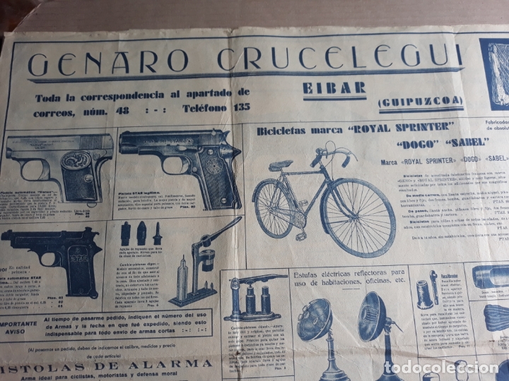 Carteles publicitarios: cartel genaro crucelegui eibar - Foto 1