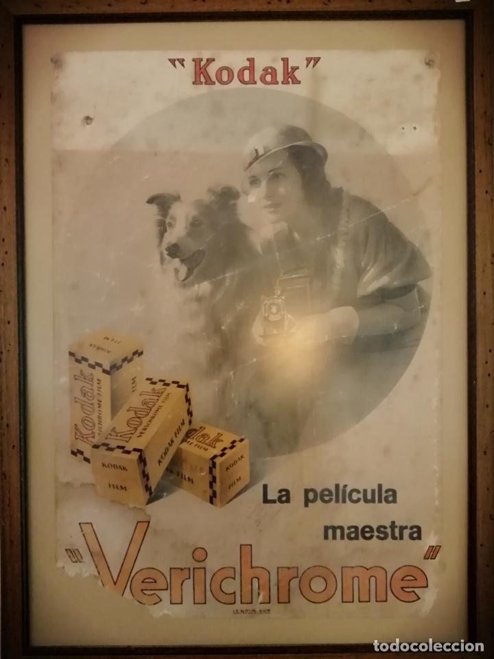 Carteles publicitarios: Cartel Kodak. Enmarcado - Foto 1