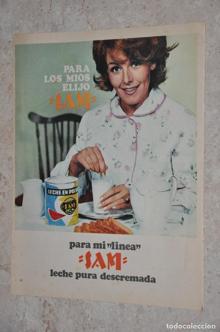 Carteles publicitarios: hoja publicidad leche descremada sam - Foto 1