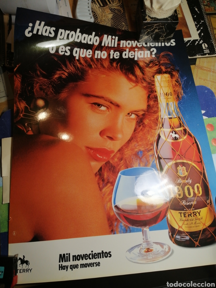 Carteles publicitarios: Poster brandy 1900 Terry nuevo - Foto 1