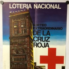 Carteles Publicitarios: HISTÓRICO CARTEL PROMOCIONAL LOTERÍA NACIONAL SORTEO EXTRAORDINARIO CRUZ ROJA 1981, TERUEL. Lote 265660454