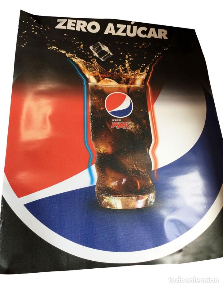 Carteles publicitarios: P&oacute;ster Pepsi Max Zero Az&uacute;car - vinilo microperforado - Foto 1