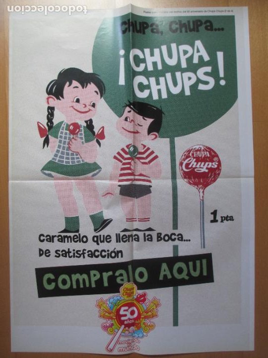 Carteles antiguos de publicidad- Chupa-chups de Kojak