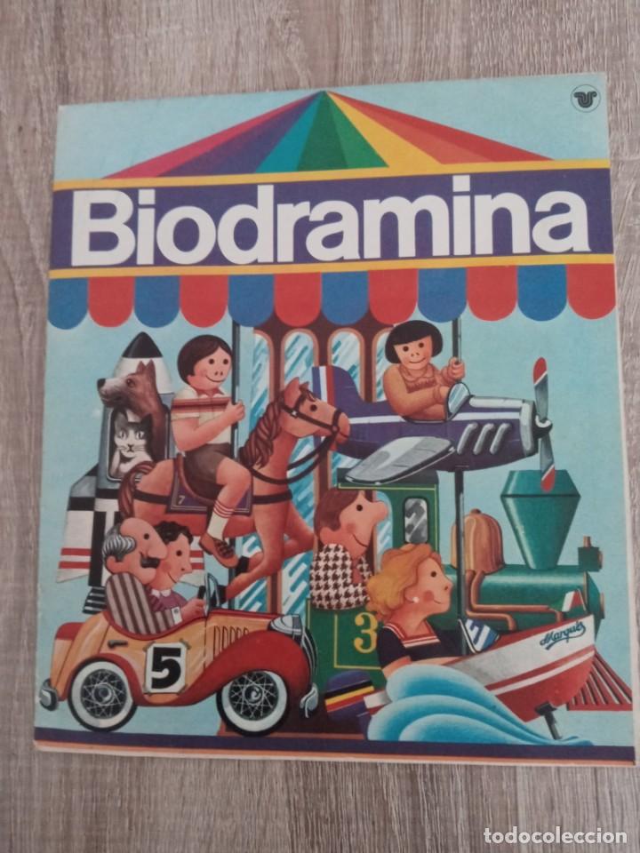 Carteles publicitarios: BIODRAMINA PUBLICIDAD 1981 MAPA DE CAMPINGS Y COMUNICACIONES DE ESPA&Ntilde;A.FARMACIA
