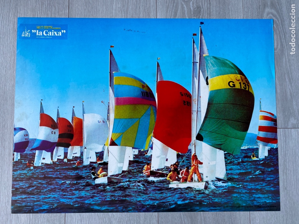 Carteles publicitarios: CARTEL REGATA LA CAIXA. 1975 - Foto 2