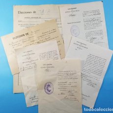 Carteles Publicitarios: LOTE 6 DOCUMENTOS JUNTA MUNICIPAL CENSO ELECTORAL DE JACA ELECCIONES ABRIL 1931, 1931/32 REPUBLICA