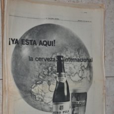 Affissi Pubblicitari: HOJA PUBLICIDAD LA VANGUARDIA 1963 CERVEZA EURO PILS. Lote 322787228