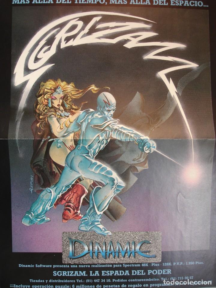 Carteles publicitarios: POSTER SGRIZAM LA ESPADA DEL PODER DINAMIC SPECTRUM.PERFECTO ESTADO 29X40 - Foto 1