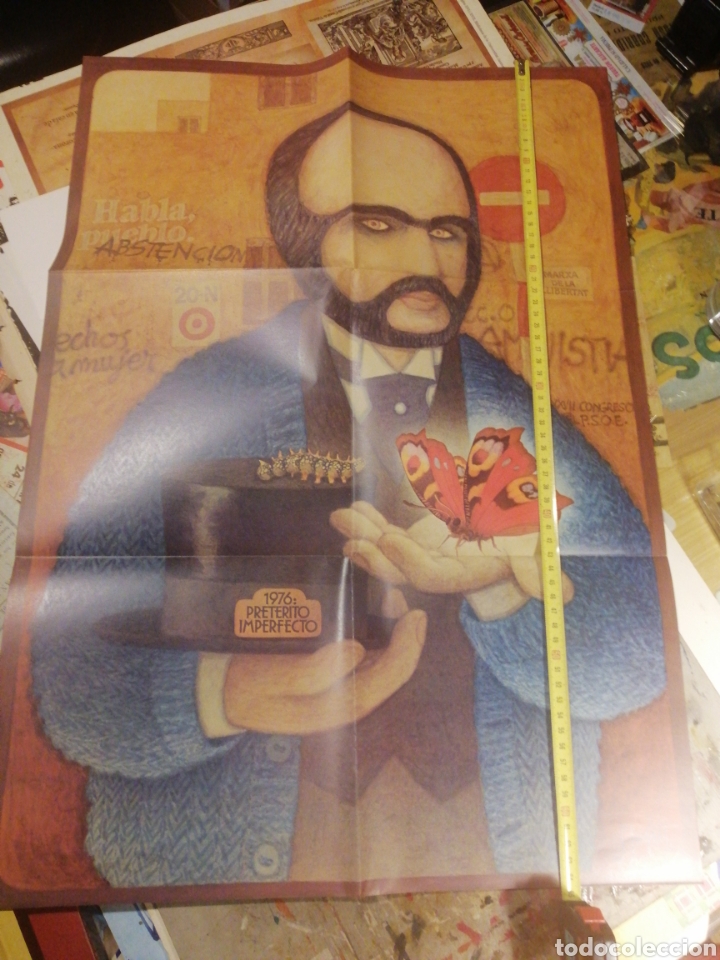 Carteles publicitarios: Poster transici&oacute;n espa&ntilde;ola 1976 - Foto 1