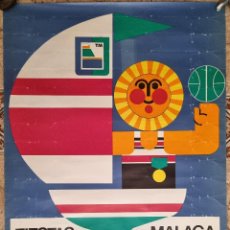 Carteles Publicitarios: CARTEL PUBLICIDAD MALAGA 1975 FIESTAS DEPORTIVAS DE INVIERNO ORIGINAL C3. Lote 345194763