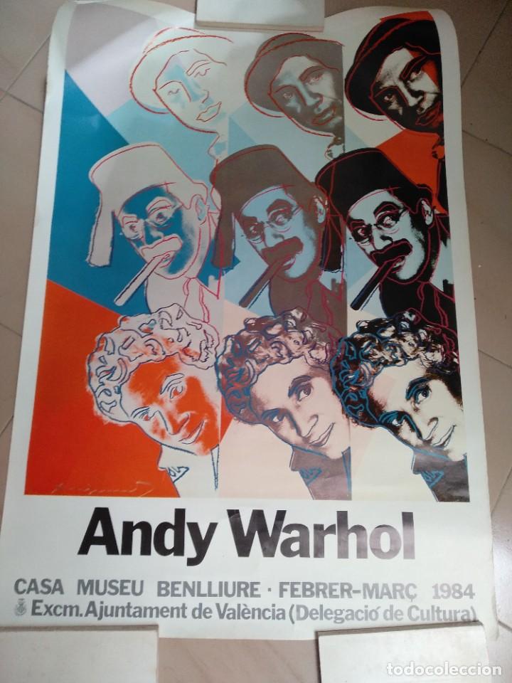 Carteles Publicitarios: cartel exposici&oacute;n ANDY WARHOL casa museo BENLLIURE 1984 ... .