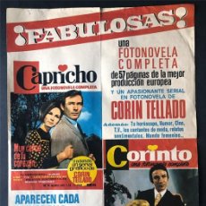 Carteles Publicitarios: CARTEL PUBLICIDAD / BRUGUERA AÑO 1958 / FOTONOVELA - CORIN TELLADO / CAPRICHO CORINTO