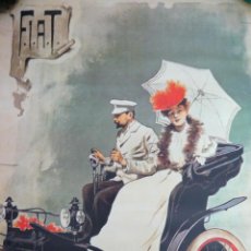 Carteles Publicitarios: CARTEL FIAT. REPROD/ PUBLICIDAD DE LA FABRICA FIAT TORINO EN 1899 POR G CARPANOTTO. Lote 349774189