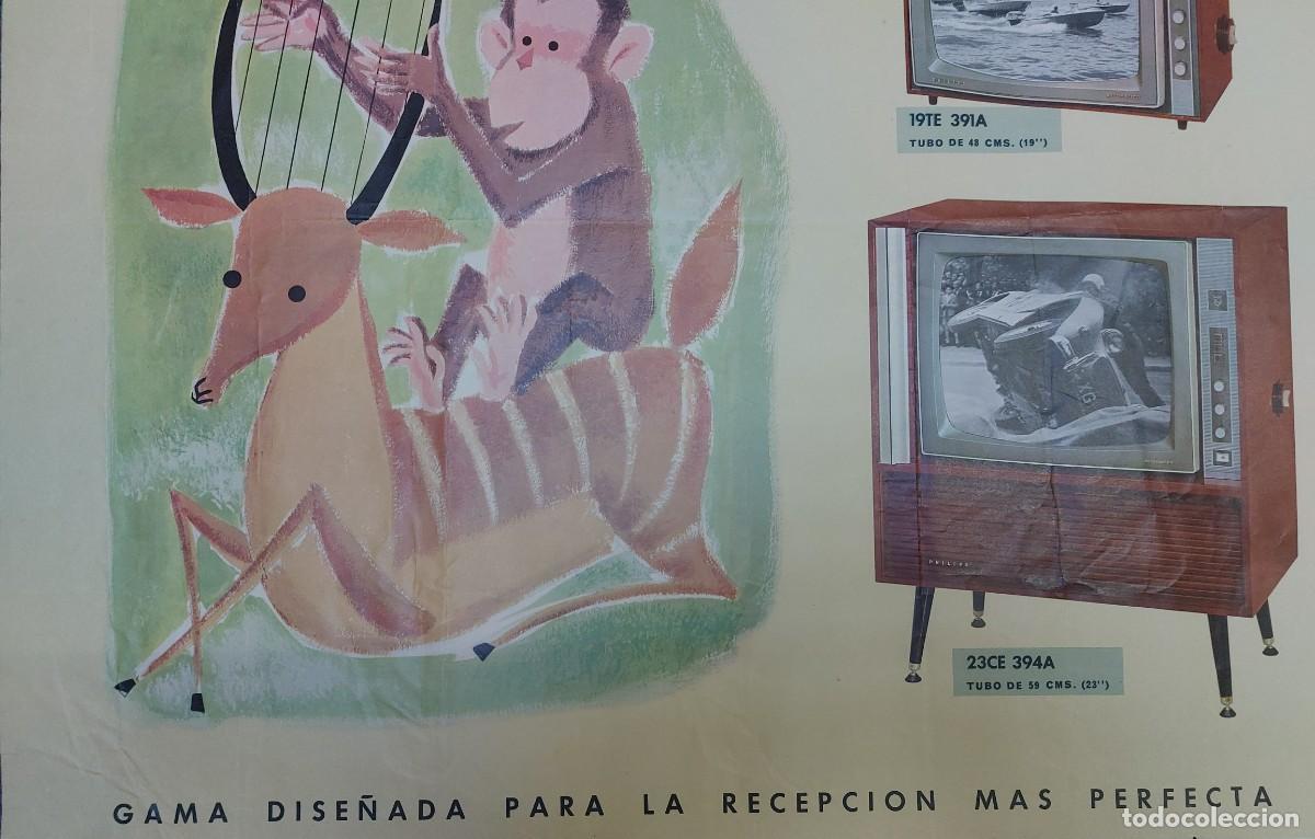 Carteles publicitarios: Cartel Antiguo Original Philips - Foto 5