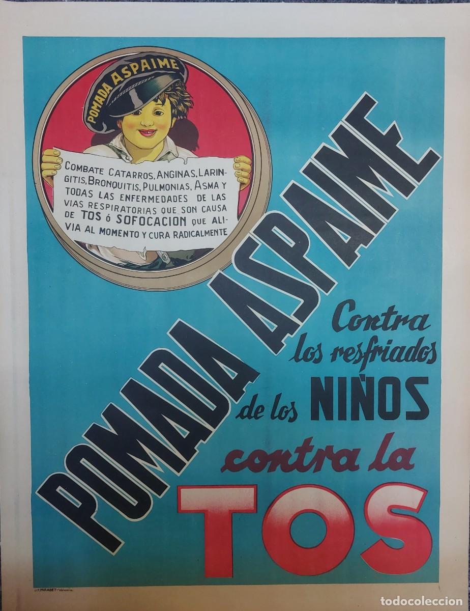 Carteles publicitarios: Cartel Antiguo Original Aspaime - Foto 1