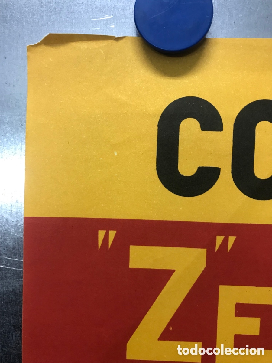 Carteles publicitarios: CARTEL CONSEGUIR EL ZERO DEFECTO... NO ES PODER... ES QUERER - a&ntilde;o 1967 - Foto 4
