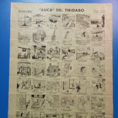 Carteles Publicitarios: AUCA - ALELUYA DEL TIBIDABO / DIBUJOS Y TEXTOS VALENTIN CASTANYS. Lote 399195974