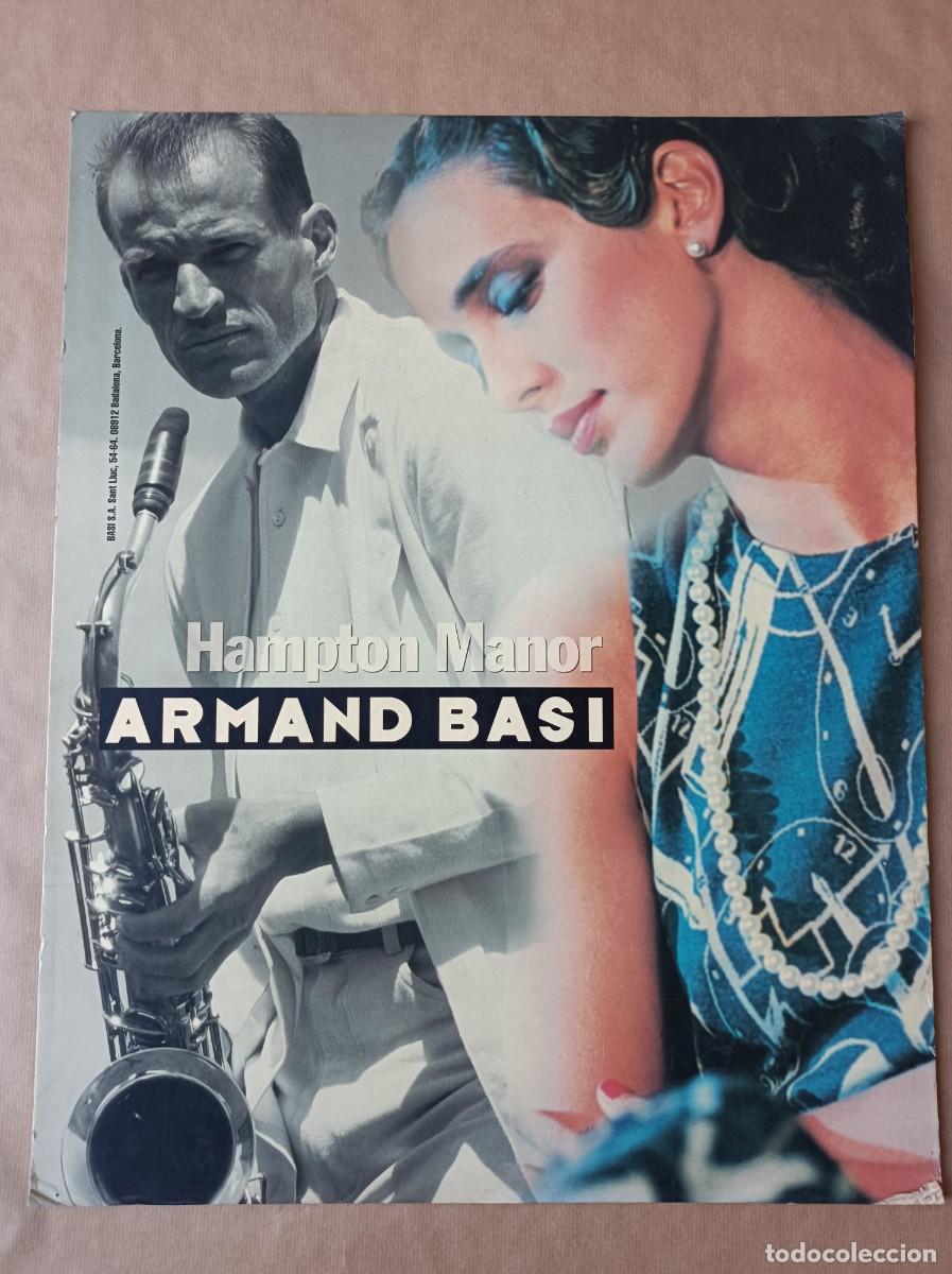 Carteles publicitarios: CARTEL EXPOSITOR MODA ARMAND BASI HAMPTON MANOR - Foto 1
