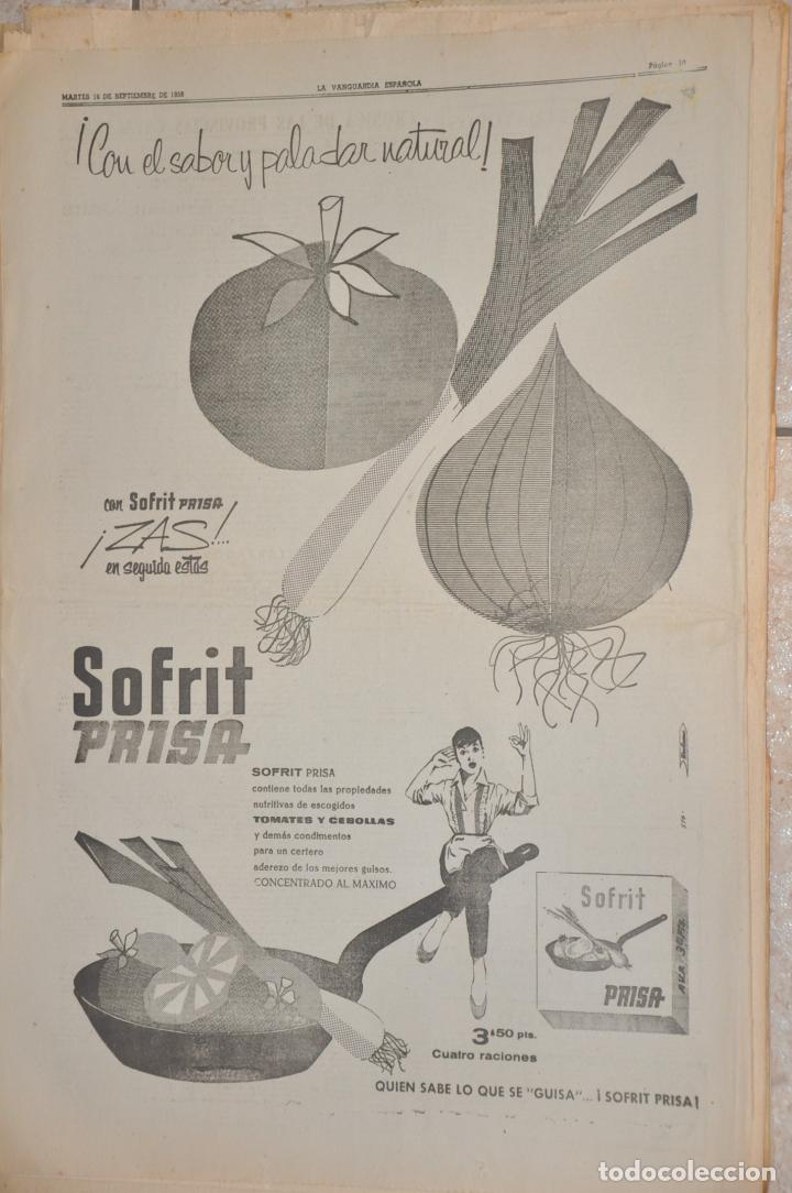Carteles publicitarios: hoja publicidad la vanguardia 1958, sofrit prisa - Foto 1