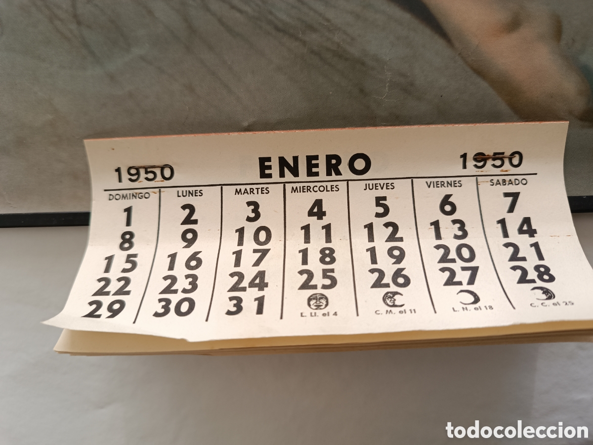 Carteles publicitarios: Calendario 1950 desnudo - Foto 4