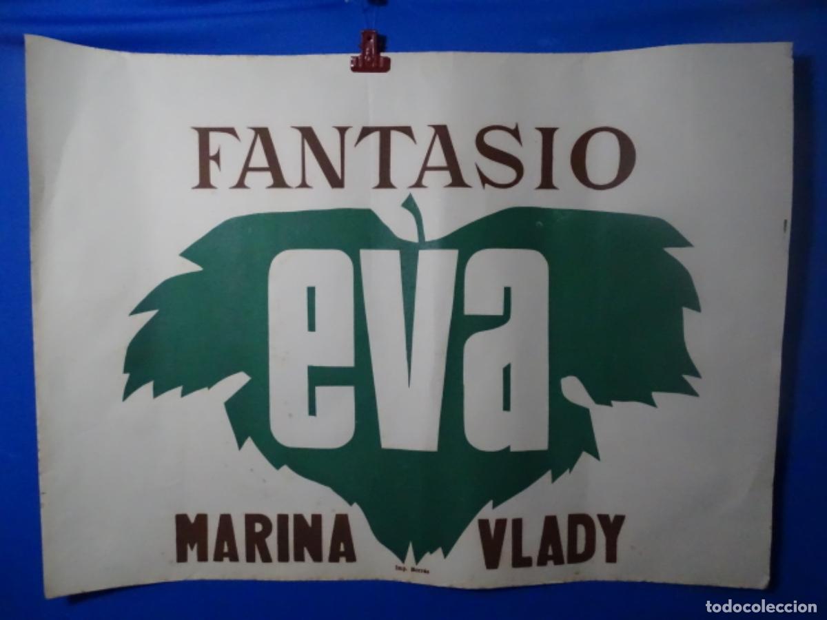 Affiches Publicitaires: GRAN CARTEL P&Oacute;STER DEL CINE FANTASIO. IMPRENTA BORRAS BCN. EVA. MARINA VLADY.