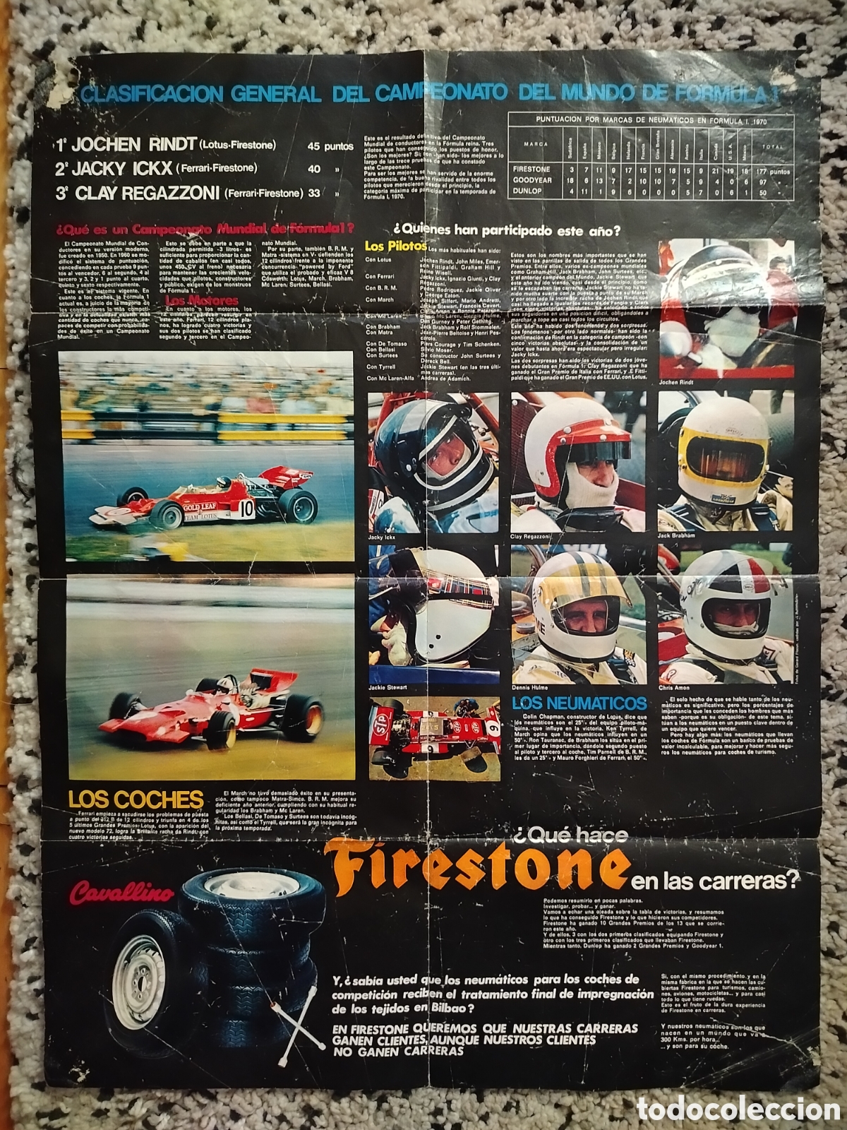 Carteles publicitarios: P&oacute;ster Firestone 1970 - Foto 2