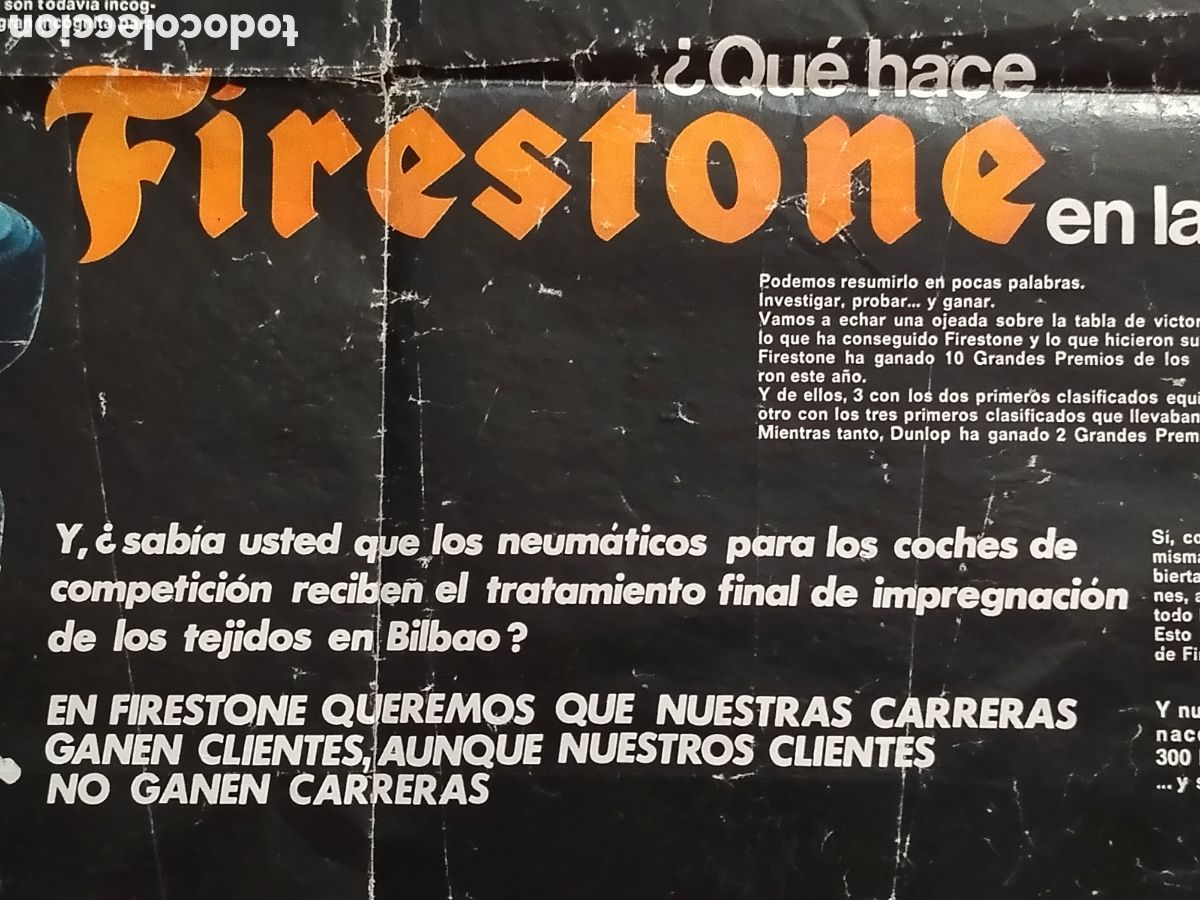 Carteles publicitarios: P&oacute;ster Firestone 1970 - Foto 4
