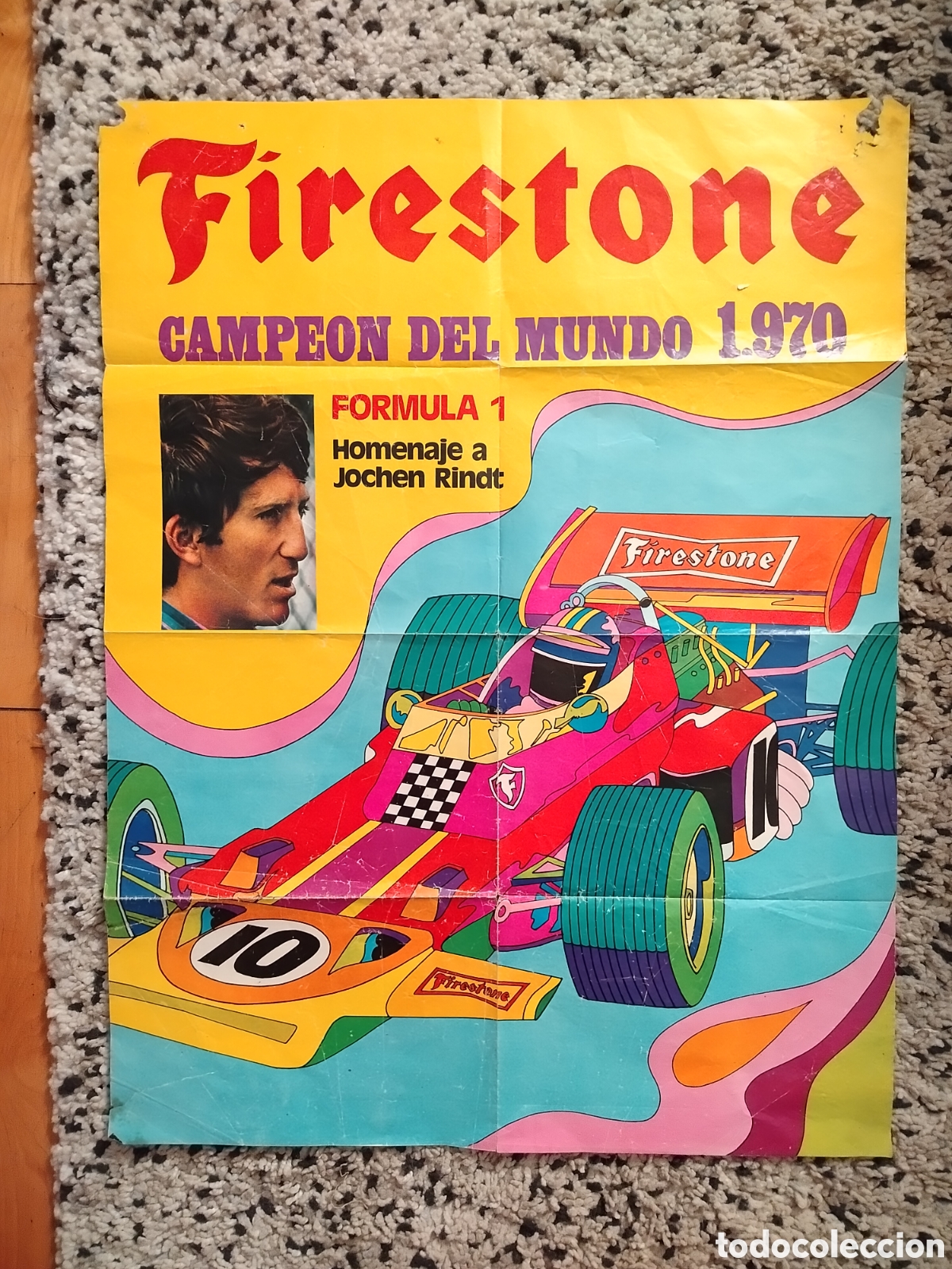 Carteles publicitarios: P&oacute;ster Firestone 1970 - Foto 1