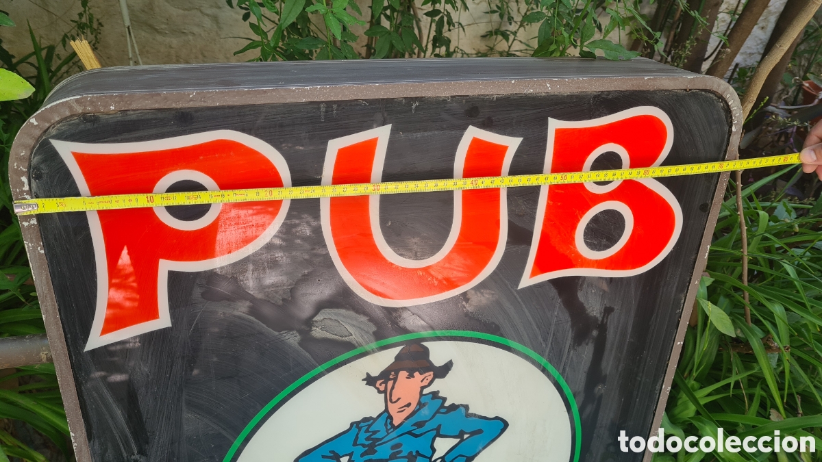 Carteles publicitarios: Antiguo rotulo luminoso del inspector gadget. - Foto 6