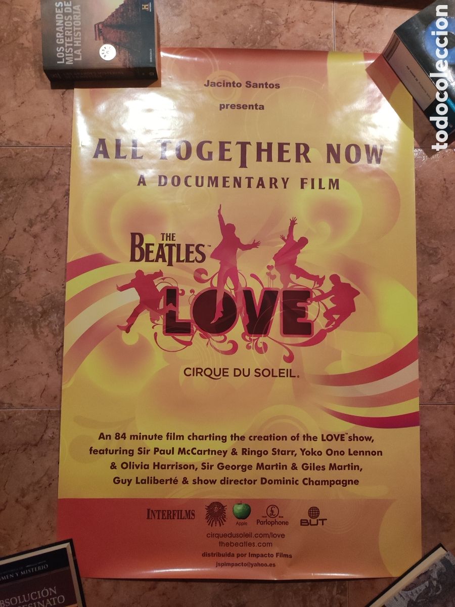 Carteles publicitarios: Cartel de documental ,the beatles (LOVE) - Foto 1