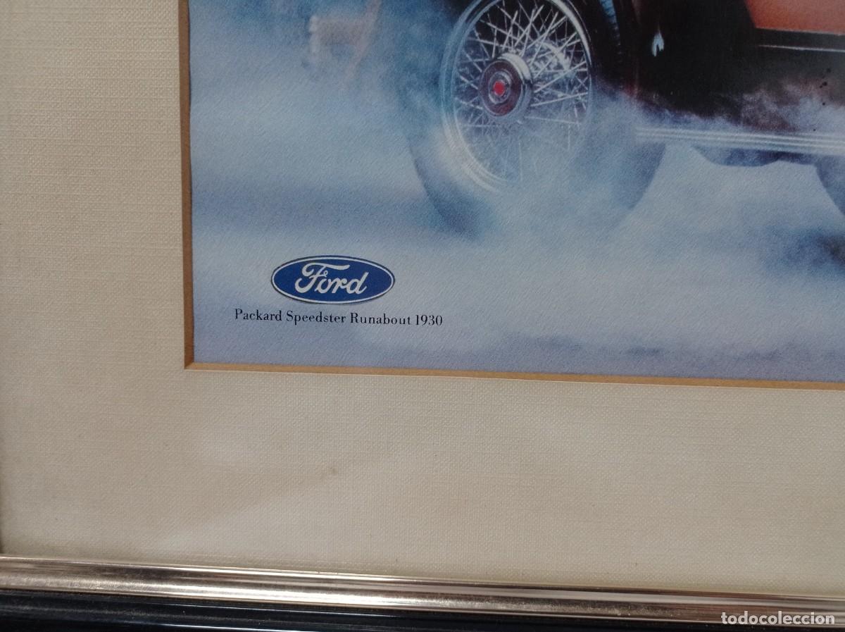 Carteles publicitarios: Cuadro original concesionario Ford finales de los 70. - Foto 3