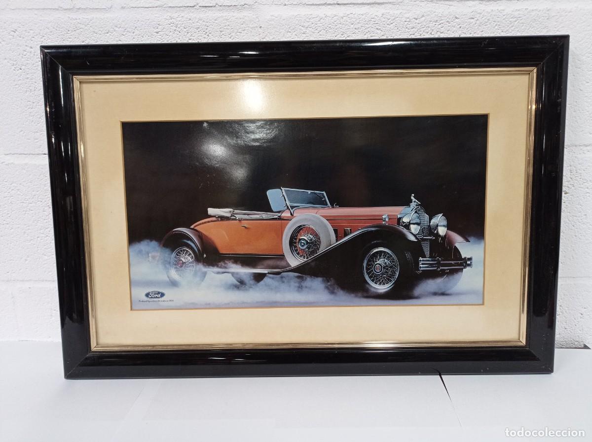 Carteles publicitarios: Cuadro original concesionario Ford finales de los 70. - Foto 1