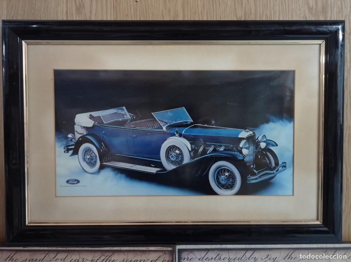 Carteles publicitarios: Cuadro original concesionario Ford finales de los 70. - Foto 1