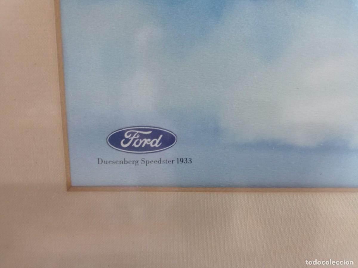 Carteles publicitarios: Cuadro original concesionario Ford finales de los 70. - Foto 3