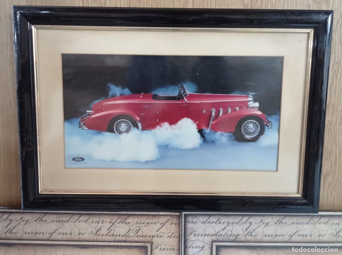 Carteles publicitarios: Cuadro original concesionario Ford finales de los 70. - Foto 1