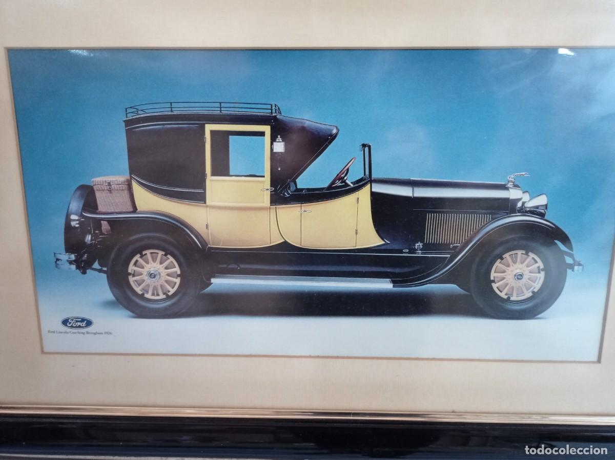 Carteles publicitarios: Cuadro original concesionario Ford finales de los 70. - Foto 2