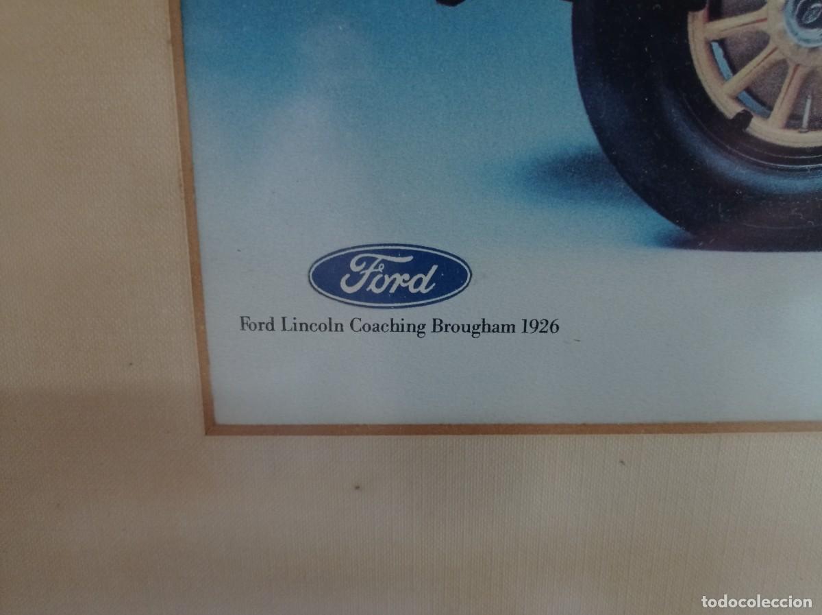 Carteles publicitarios: Cuadro original concesionario Ford finales de los 70. - Foto 3