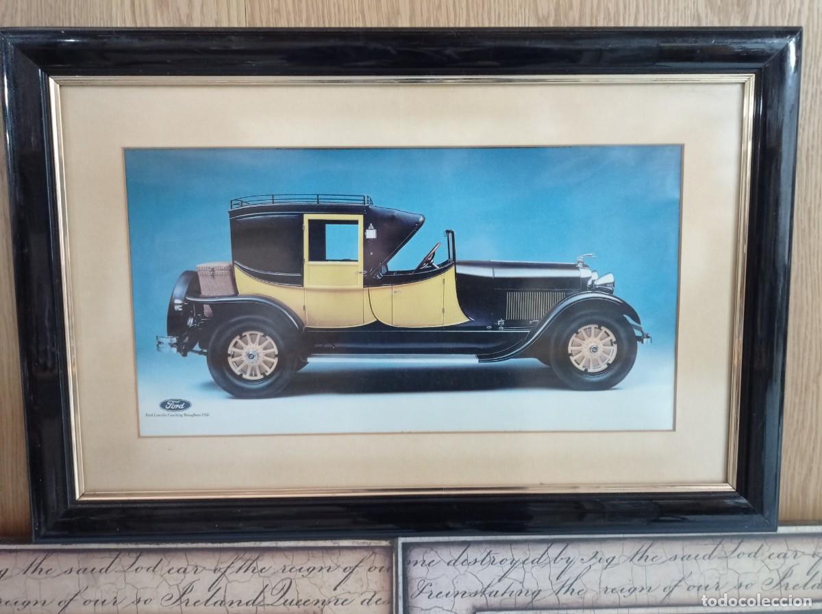 Carteles publicitarios: Cuadro original concesionario Ford finales de los 70. - Foto 1